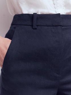 Boden Belgravia Pure Linen Shorts - view 2, Navy