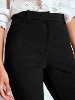 Boden Highgate Ponte Trousers containing LENZING™ ECOVERO™ Viscose, Black - view 2, Black