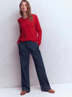 Boden Kensington Denim Twill Trousers, Indigo, Indigo