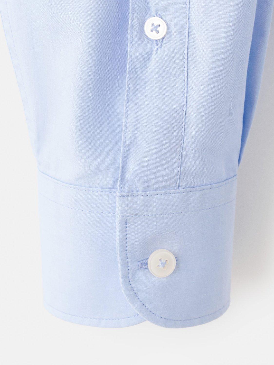 Product image 5 of 8, which shows Mango Play Cotton Regular Fit Shirt, Light Blue, L