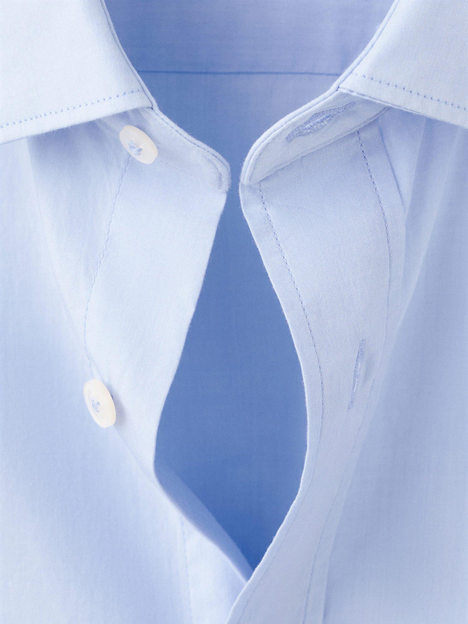 Product image 8 of 8, which shows Mango Play Cotton Regular Fit Shirt, Light Blue, L