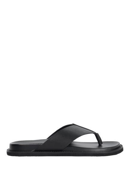 Dune London Irvin Leather Sandals, Black, Black
