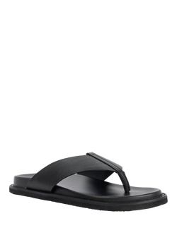 Dune London Irvin Leather Sandals, Black - view 2, Black