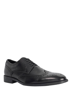 Dune London Sunni Leather Flexi Sole Brogues - view 2, Black