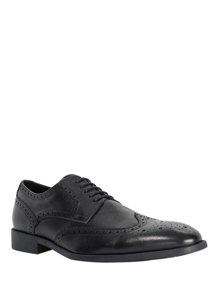 Dune London Sunni Leather Flexi Sole Brogues - view 2, Black