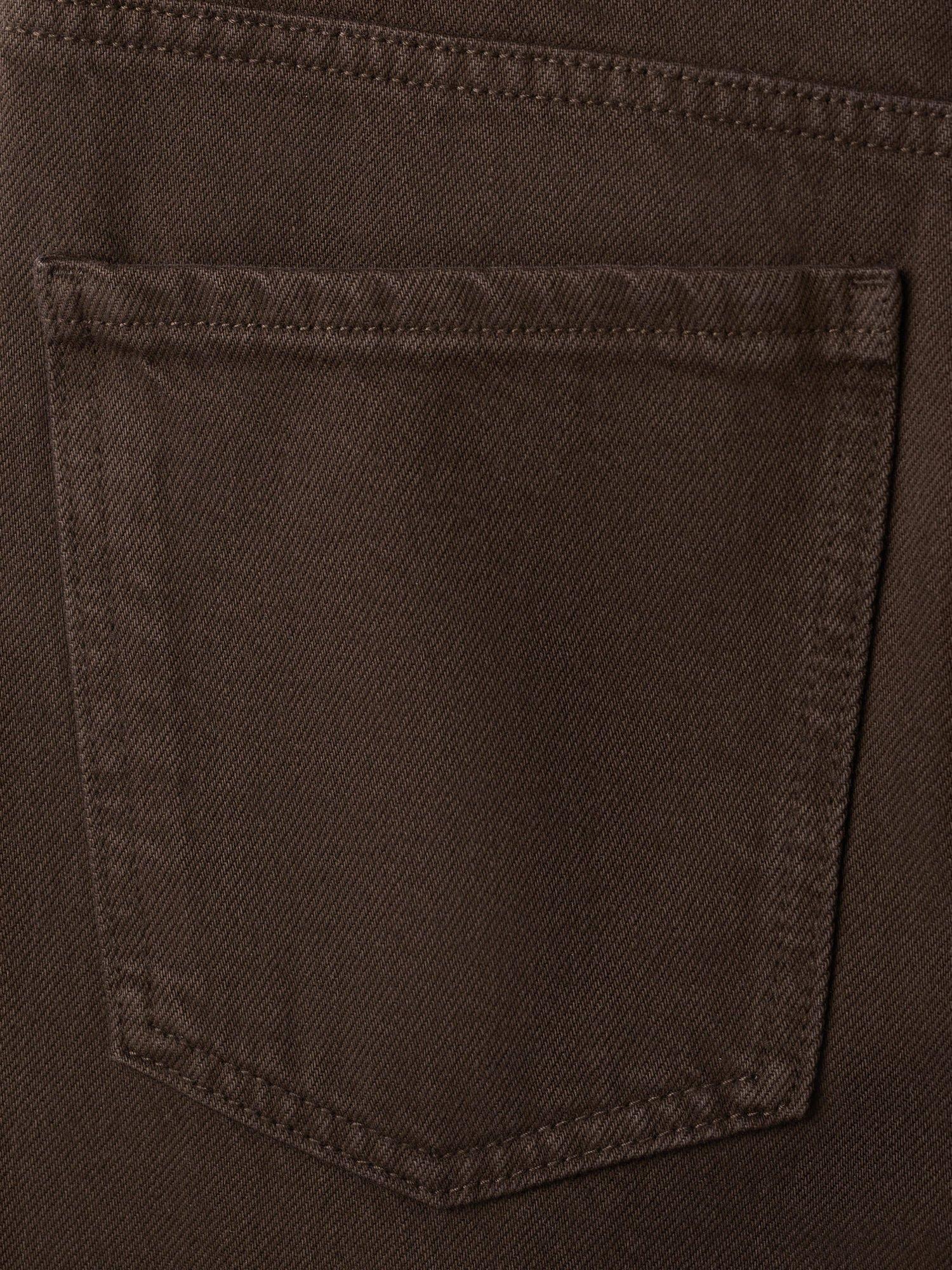 Product image 5 of 7, which shows Mango Danila High Rise Wide Leg Jeans, Dark Brown, 10