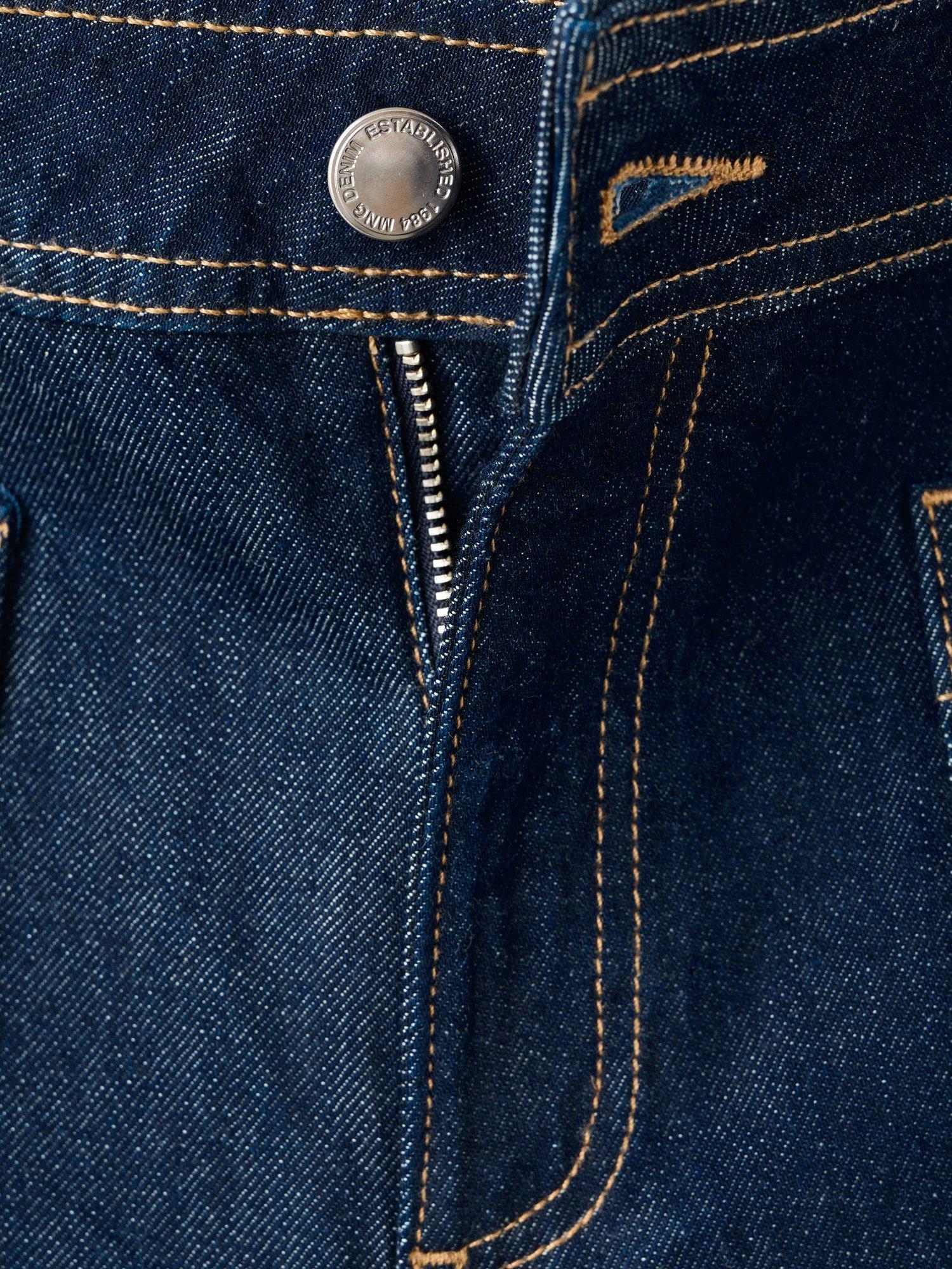 Product image 9 of 9, which shows Mango Jessie Wide Leg Jeans, Dark Blue, 10