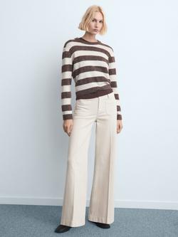 Mango Jessie Wide Leg Jeans - view 2, Beige