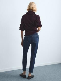 Mango New Mom Jeans - view 2, Navy