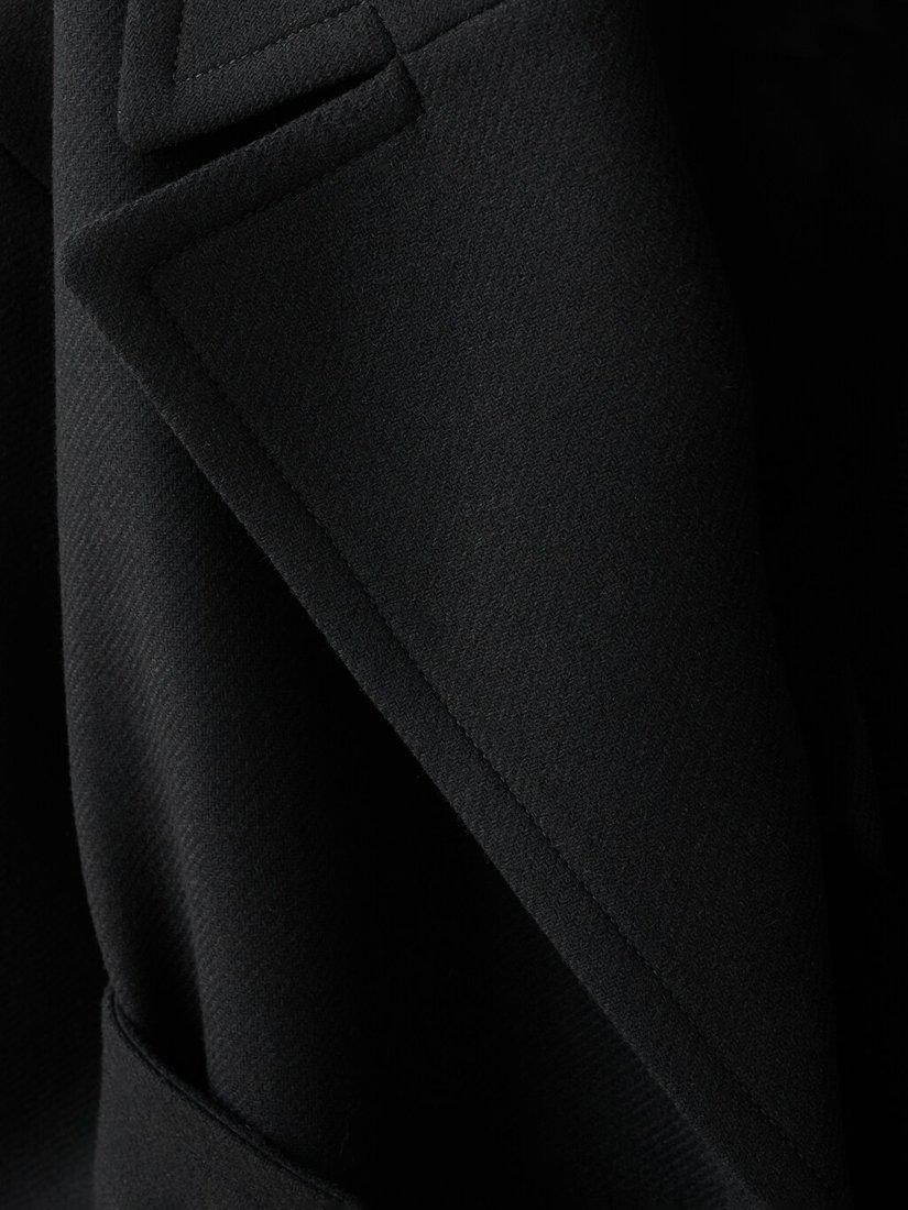 Product image 6 of 6, which shows Mango Traviata Belted Wool Rich Coat, Black, L