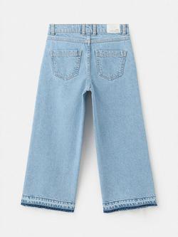 Mango Kids' Culotte Jeans, Blue - view 2, Blue