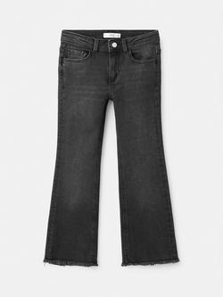 Mango Kids' Flared Jeans, Open Grey, Open Grey