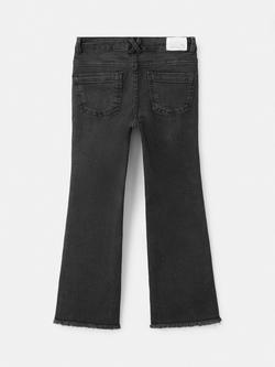 Mango Kids' Flared Jeans, Open Grey - view 2, Open Grey