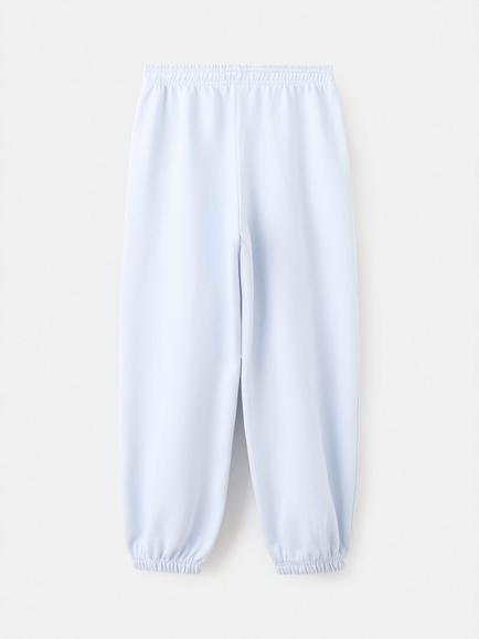 Mango Kids' Cotton Seam Joggers, Light Blue - view 2, Light Blue