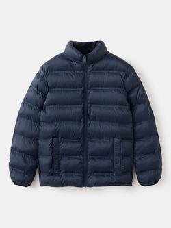 Mango Kids' Unico Wayerproof Quilted Jacket, Navy