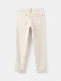 Mango Kids' Peru Straight Cut Trousers, Light Beige - view 2, Light Beige