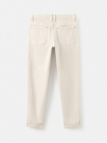 Mango Kids' Peru Straight Cut Trousers, Light Beige - view 2, Light Beige
