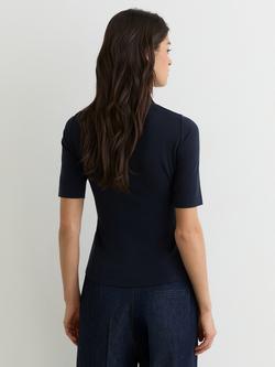 Reiss Denny Polo Shirt, Navy/Black - view 2, Navy/Black