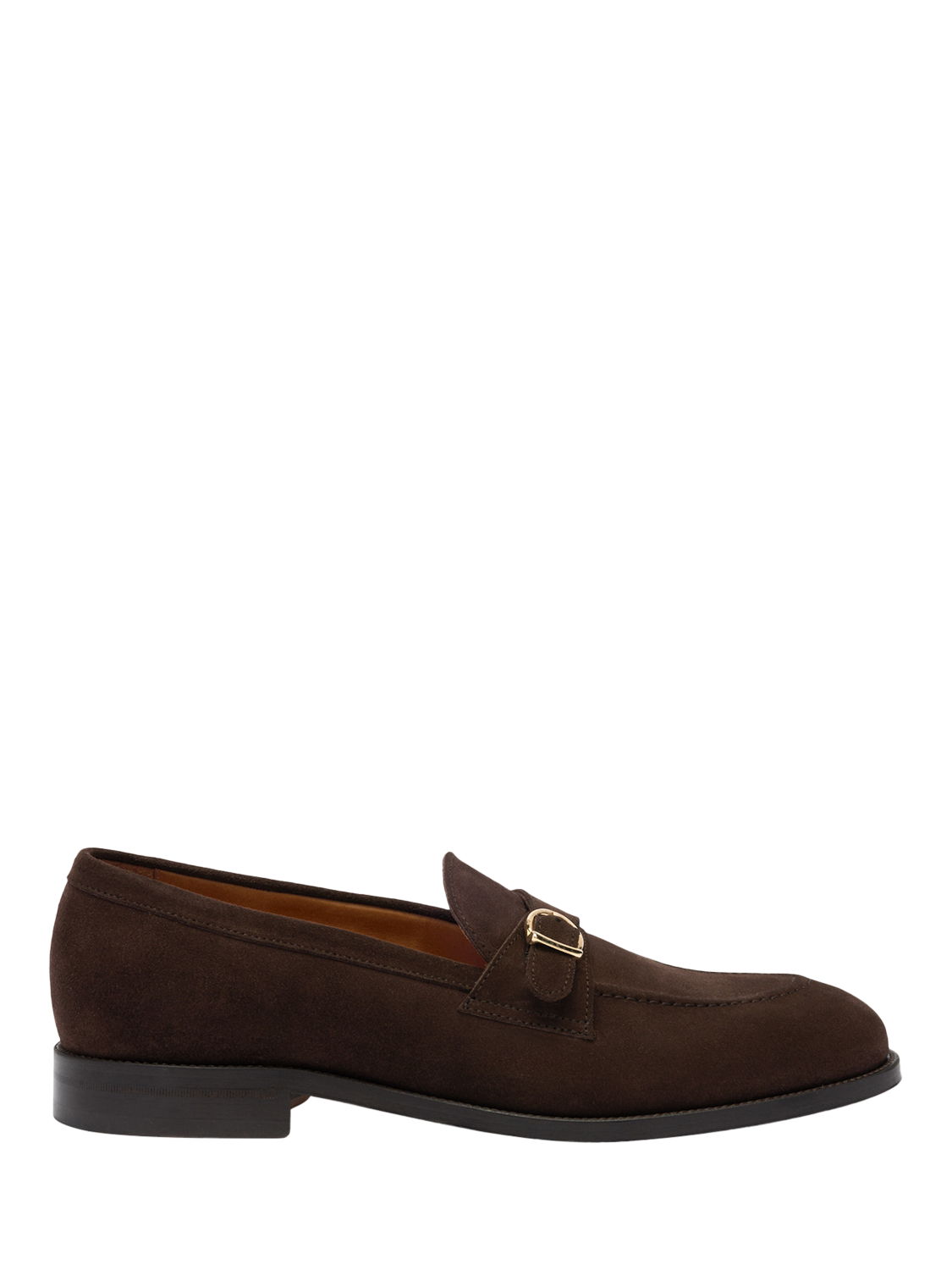 Product image 1 of 4, which shows Russell & Bromley Hayton Suede Loafers, Brown, 8