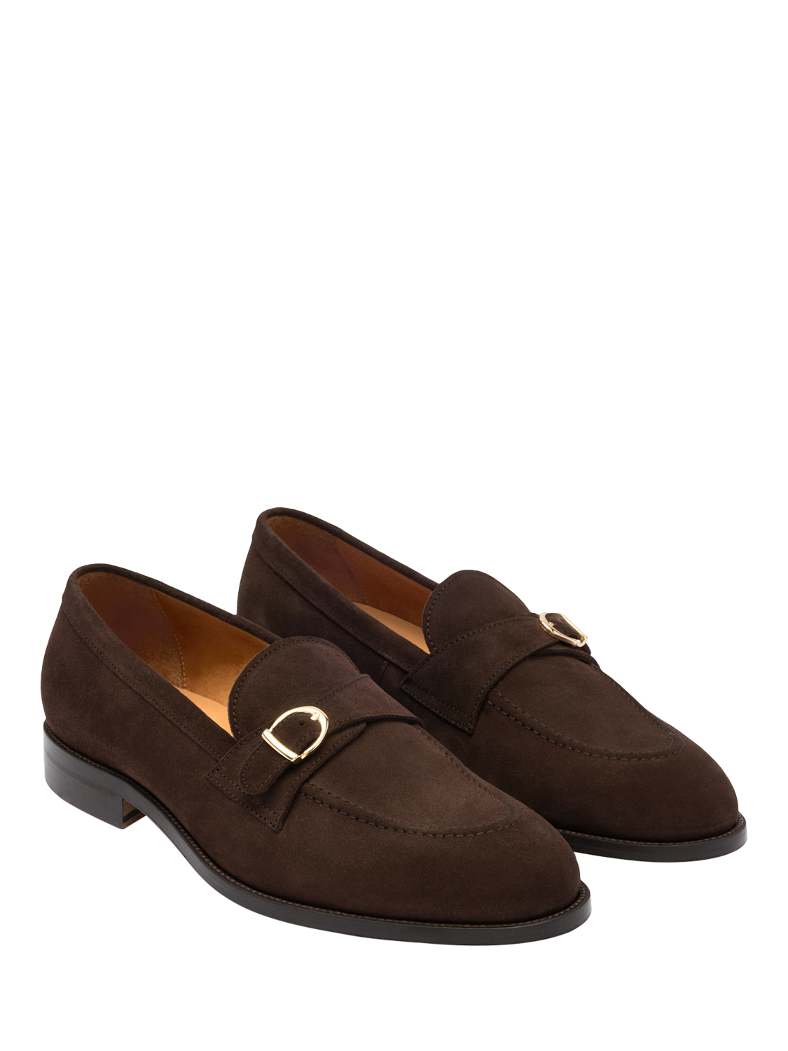 Product image 2 of 4, which shows Russell & Bromley Hayton Suede Loafers, Brown, 8