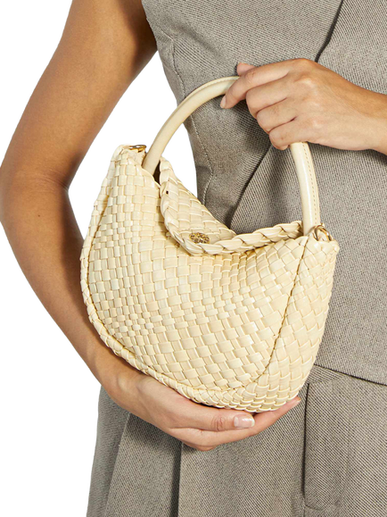 Dune London Dinideliberate Woven Grab Bag, Yellow - view 2, Yellow