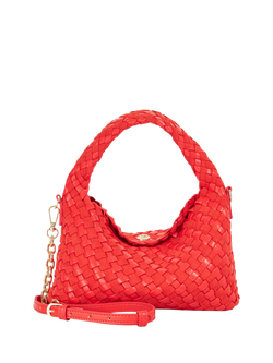 Dune London Deliberate Woven Grab Bag, Red, Red