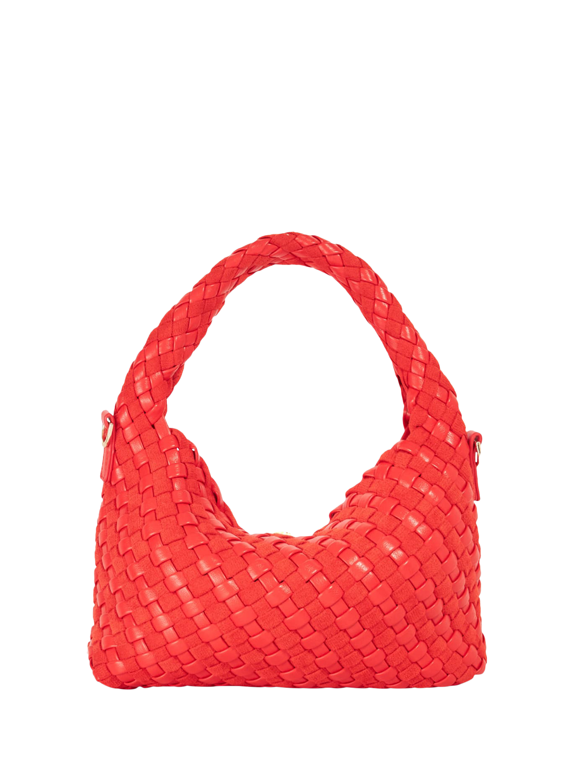 Product image 3 of 5, which shows Dune London Deliberate Woven Grab Bag, Red