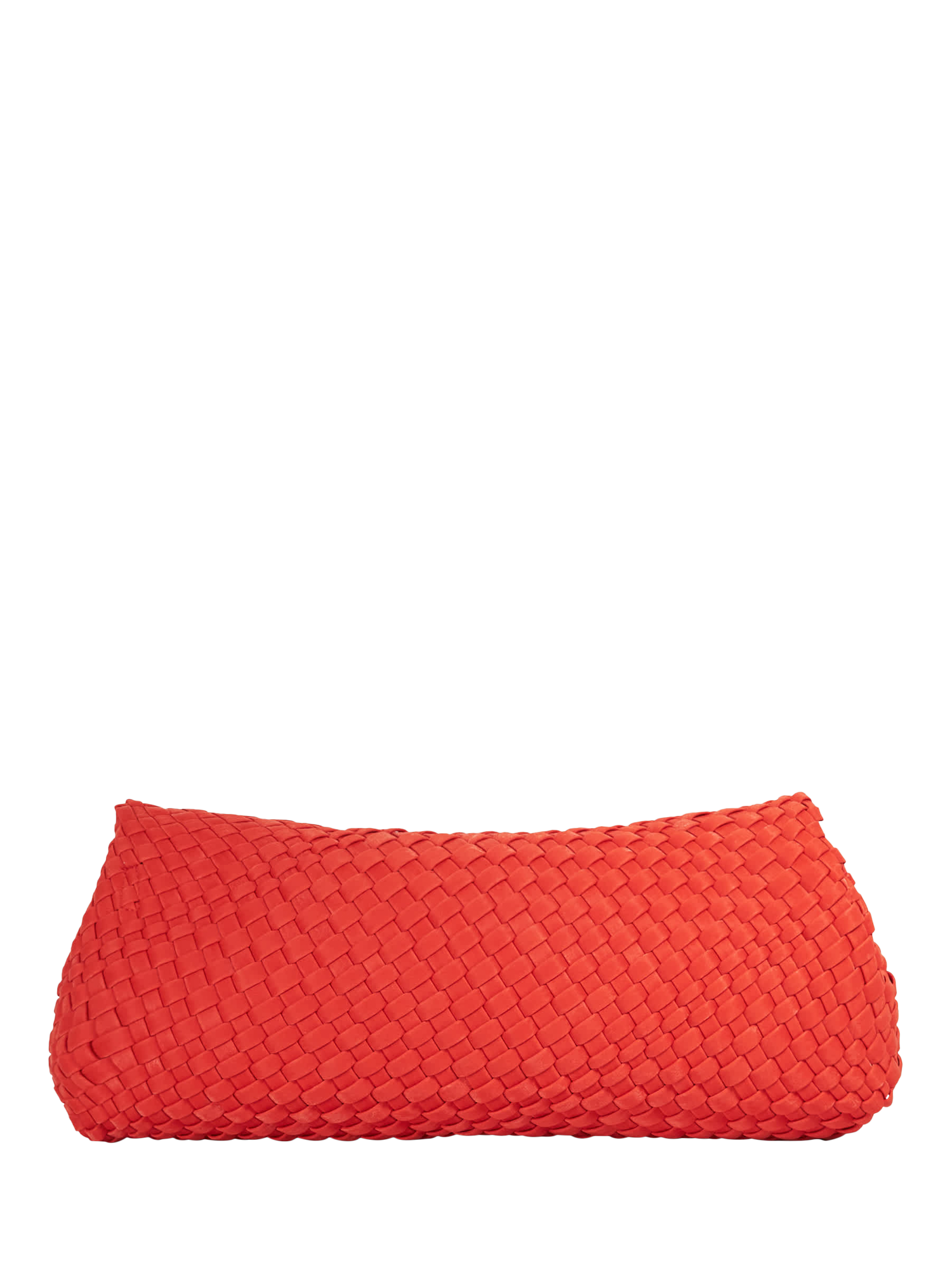 Product image 2 of 3, which shows Dune London Encourage Woven Slouchy Handbag, Red