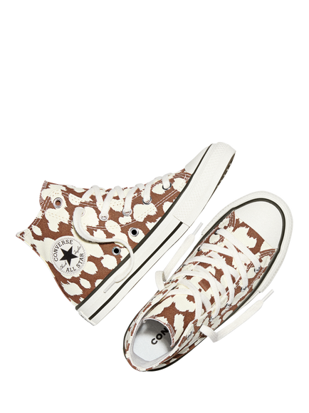 Converse Kids' Chuck Taylor All Star Animal Print Trainers, Brown/Off White - view 2, Brown/Off White