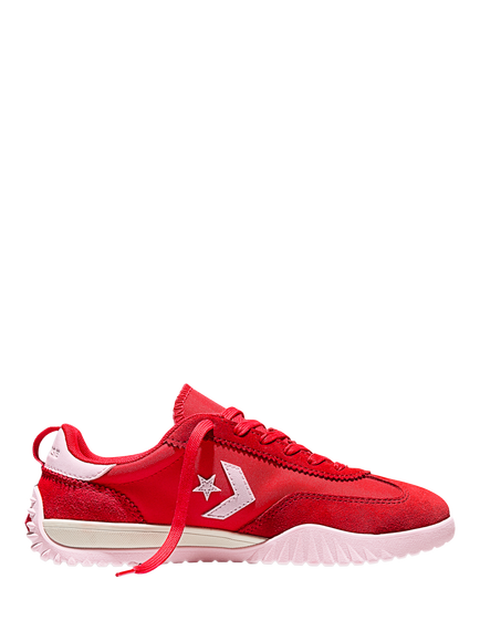 Converse Kids' Run Star Lace Up Trainers, Red/Egret, Red/Egret