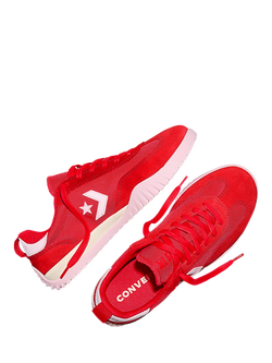 Converse Kids' Run Star Lace Up Trainers, Red/Egret - view 2, Red/Egret