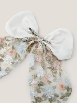 Monsoon Kids' Azalea Bow Hair Clip, Multi - view 2, Multi