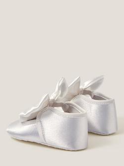 Monsson Baby Satin Bow Headband & Booties Set, Ivory - view 2, Ivory