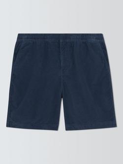 John Lewis Corduroy Drawstring Waist Shorts, Blue
