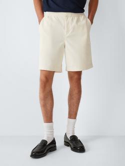 John Lewis Corduroy Drawstring Waist Shorts, Cloud Dancer
