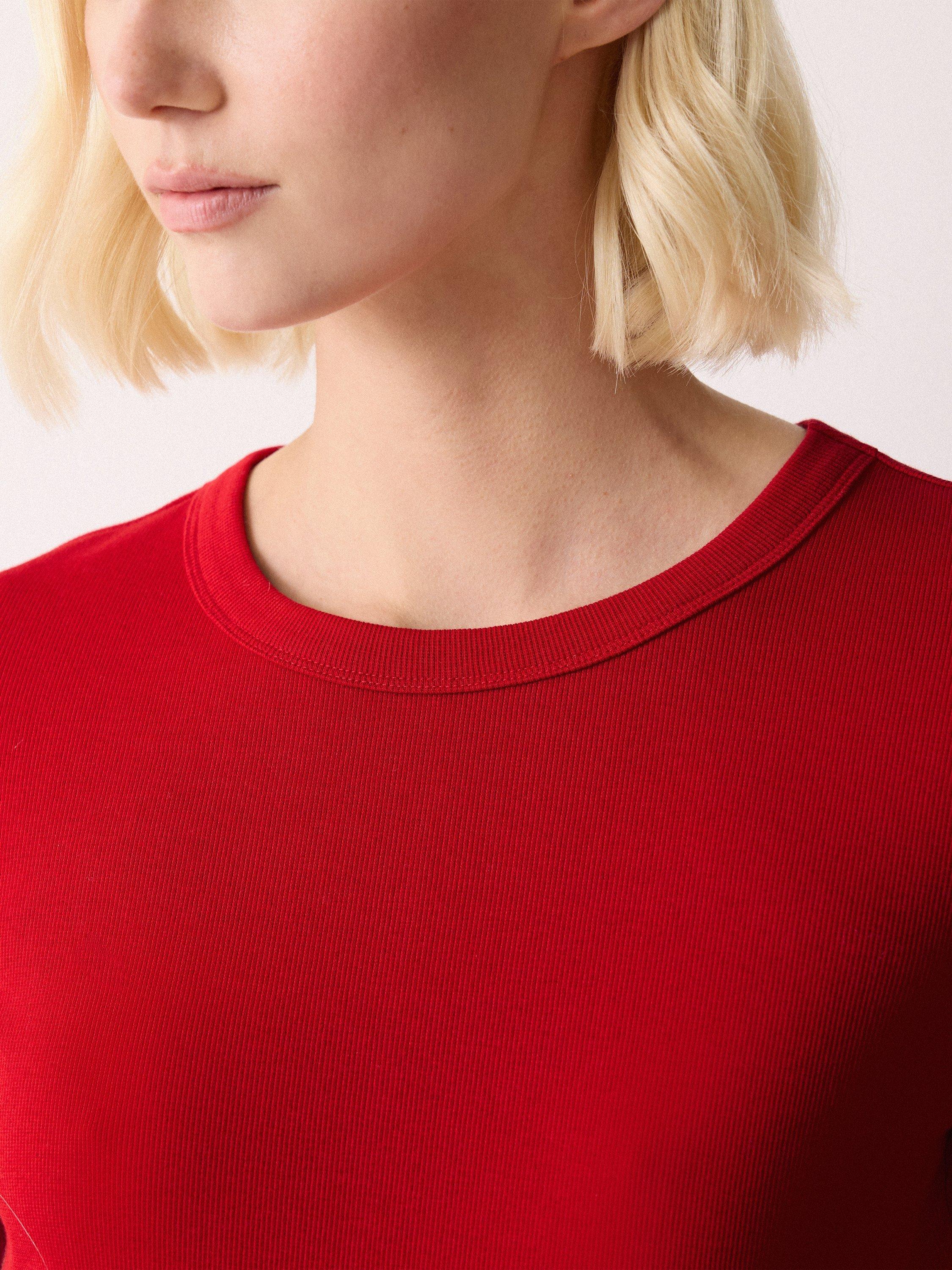 Product image 3 of 6, which shows Jigsaw Long Sleeve Baby Top, Red, XS