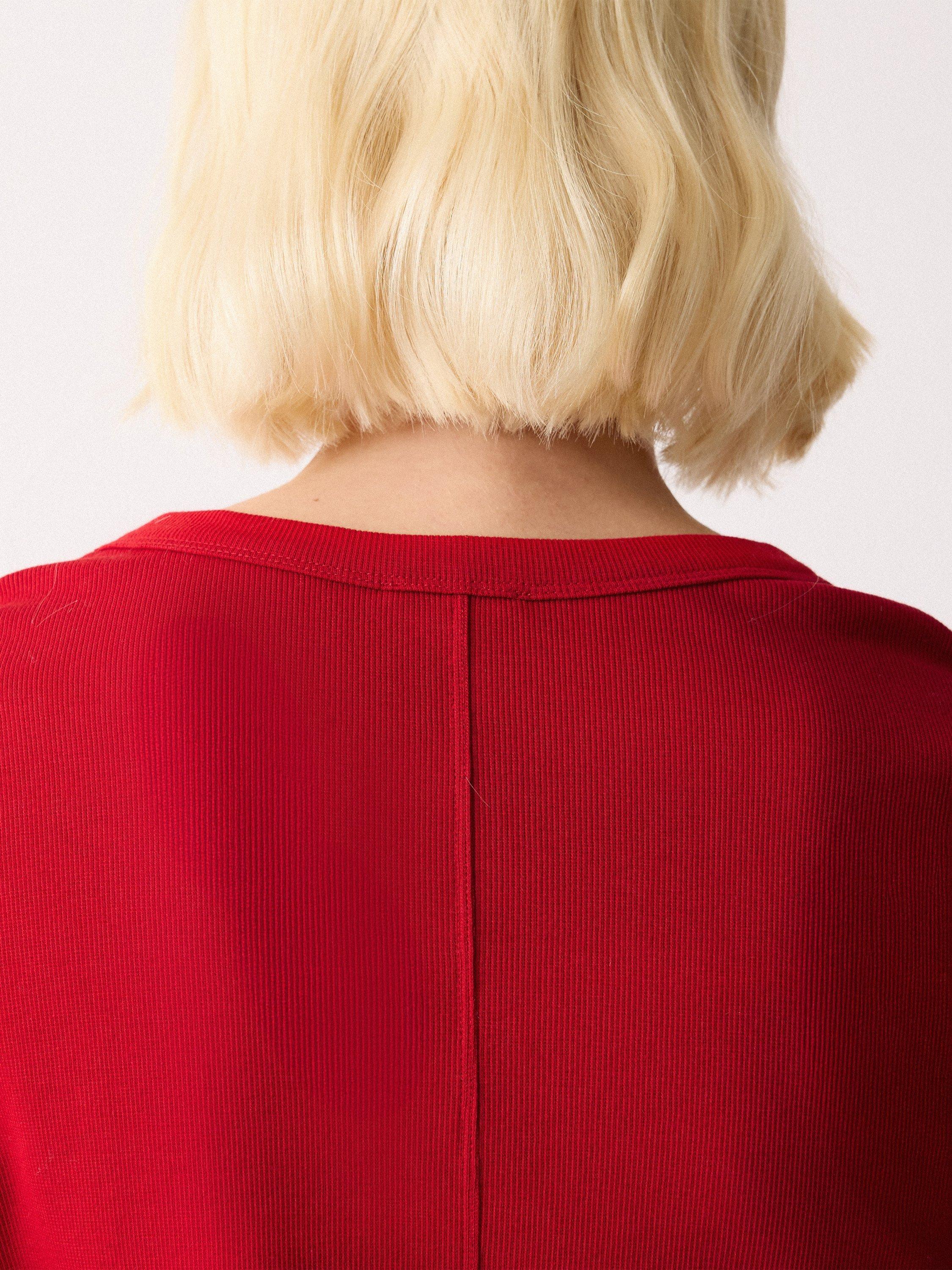 Product image 4 of 6, which shows Jigsaw Long Sleeve Baby Top, Red, XS