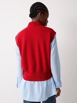 Jigsaw Wool Blend Tank Top, Red - view 2, Red