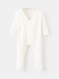 Mango Baby Bodysuit, White, White