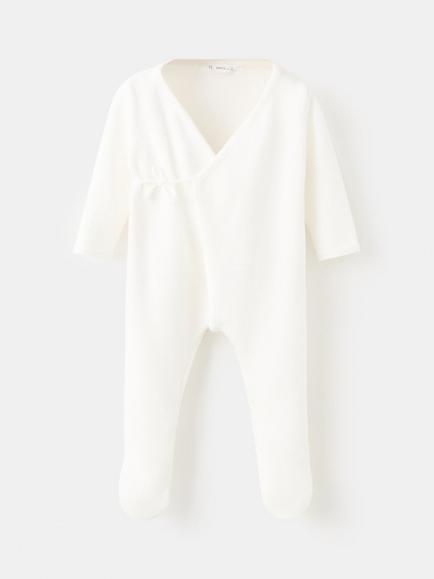 Mango Baby Bodysuit, White, White