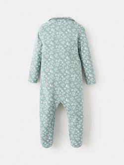 Mango Baby Petal Bodysuit, Green/White - view 2, Green/White