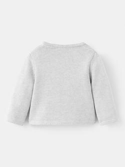 Mango Baby Nube Cotton Blend Jumper - view 2, Pastel Grey