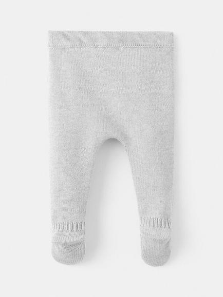 Mango Baby Nubep Knitted Trousers - view 2, Light Grey