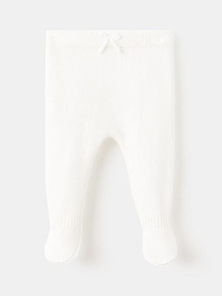 Mango Baby Nubep Knitted Trousers, White