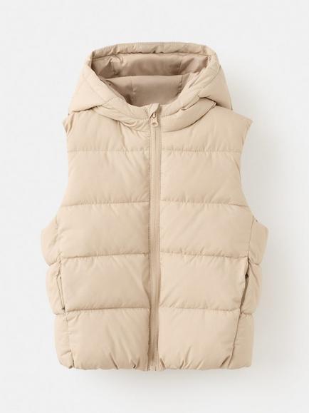 Mango Kids' Aldov Gilet, Light Brown