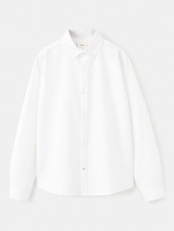 Mango Kids' Oxford Shirt, White, White