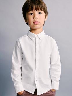 Mango Kids' Oxford Shirt, White - view 2, White