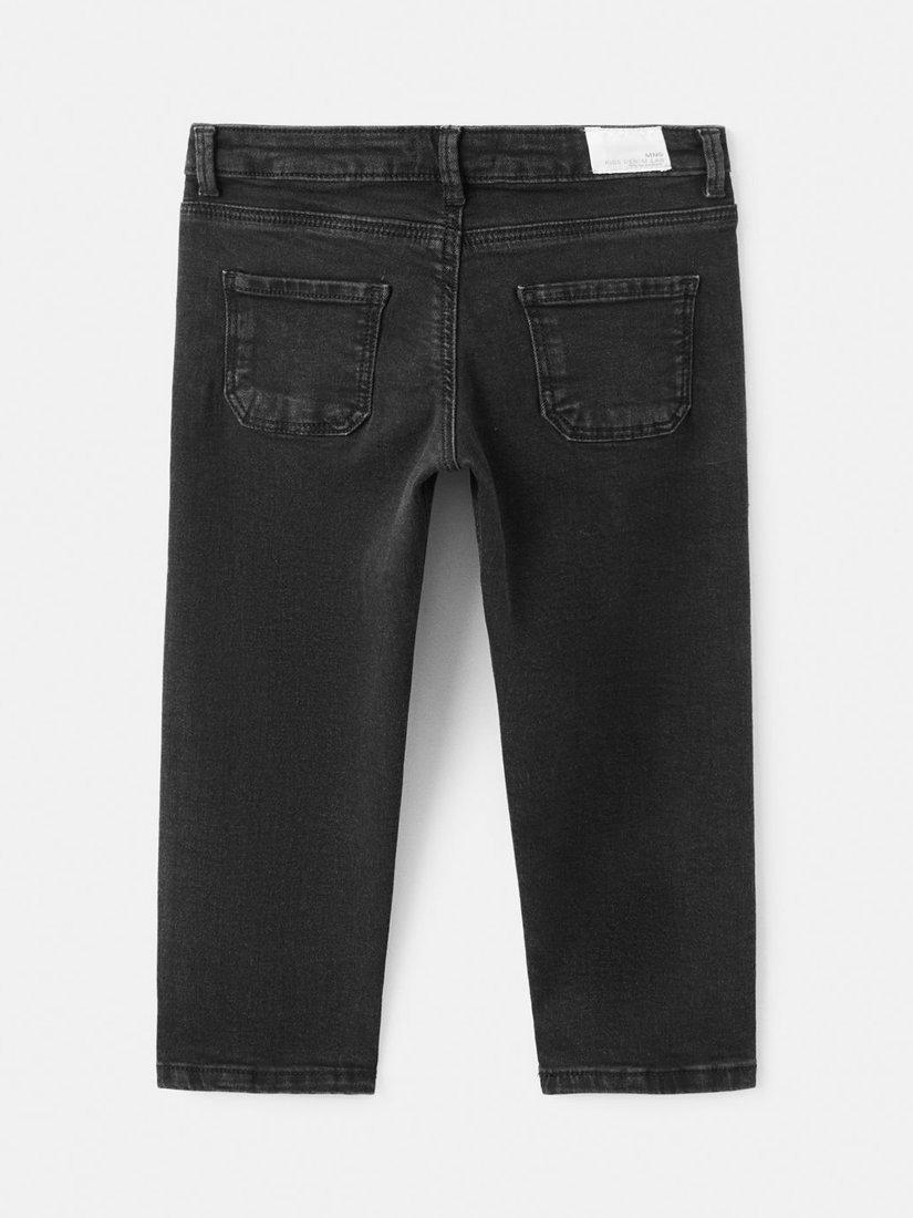 Product image 2 of 4, which shows Mango Kids' Diego Jeans, Washed Black, 12-18 months