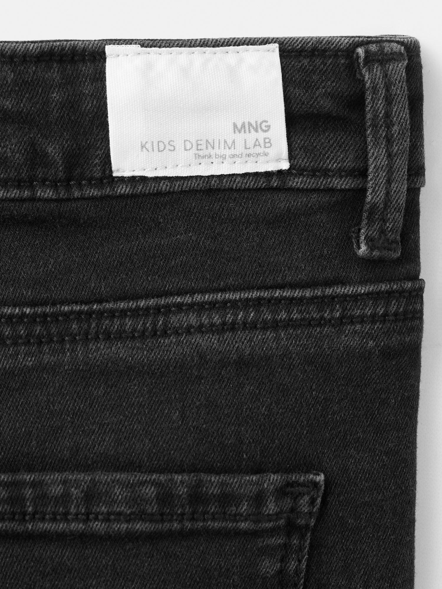 Product image 3 of 4, which shows Mango Kids' Diego Jeans, Washed Black, 12-18 months