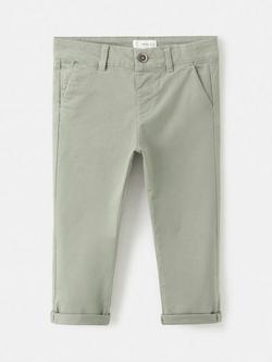 Mango Kids' Chino Trousers, Beige - view 2, Beige
